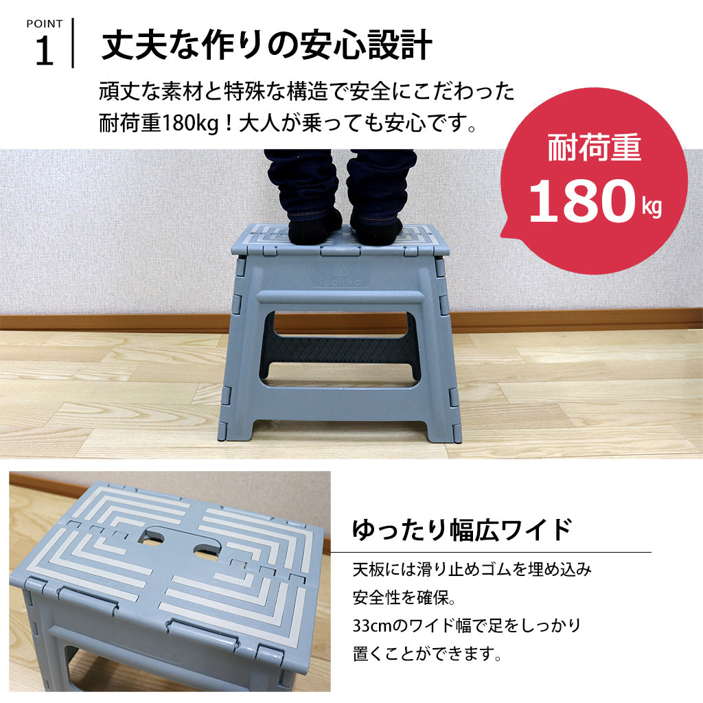 icokka 折りたたみ踏み台 Mサイズ