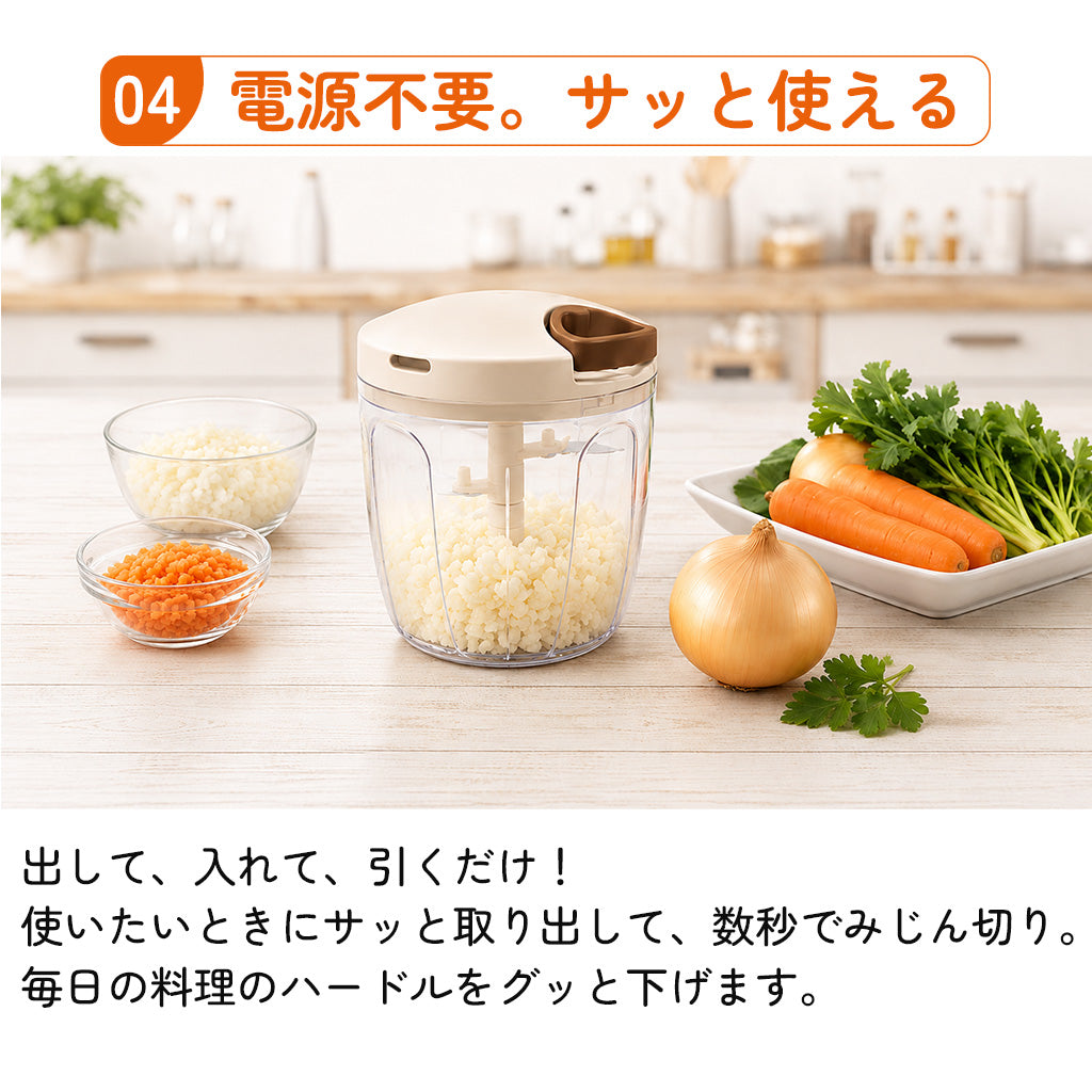 【強化版】ぶんぶんチョッパー5S 900ml