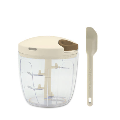 【2種セット】[強化版 ぶんぶんチョッパー5S] + [ぶんぶんチョッパー専用 ミニスパチュラ クリーム]