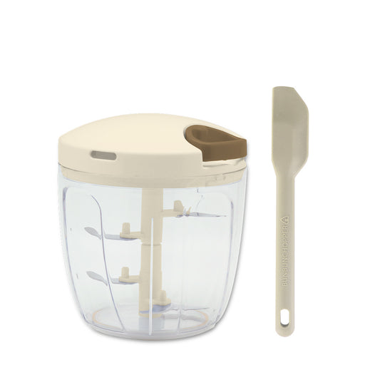 【2種セット】[強化版 ぶんぶんチョッパー5S] + [ぶんぶんチョッパー専用 ミニスパチュラ クリーム]