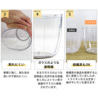 【食洗機対応 / 強化版 2.5倍】 ぶんぶんチョッパースーパー5 900ml トライタン 全5色