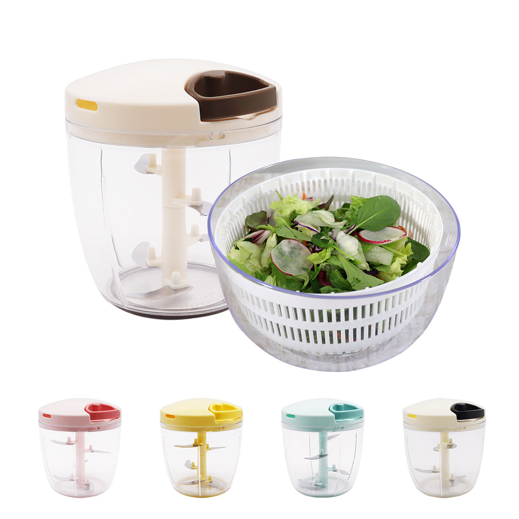 【2種セット】[食洗機対応 ぶんぶんチョッパーSP５] + [ぶんぶんスピナー 蓋なし]