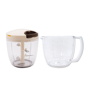 【２種セット】　[食洗機対応 ぶんぶんチョッパーSP5] + [電子レンジ対応 ぶんぶんチョッパー専用容器]