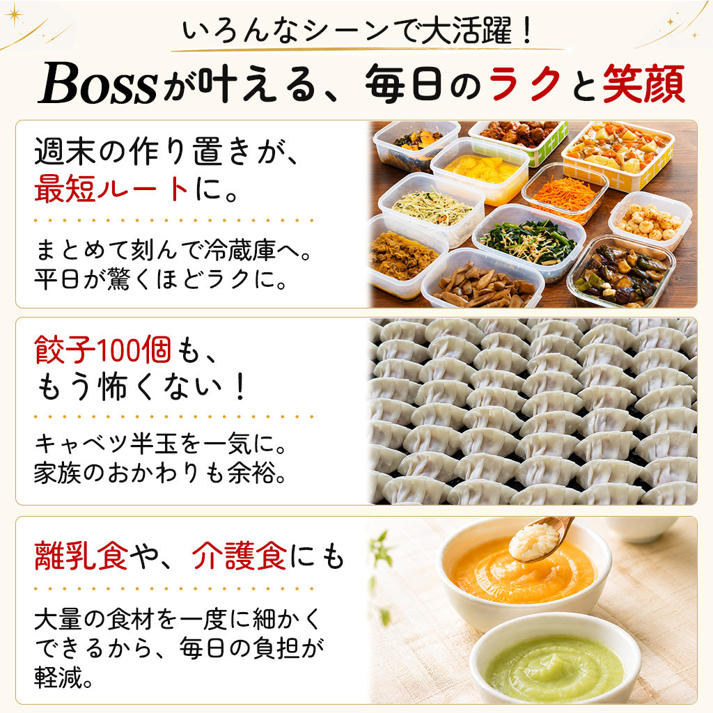 【食洗機対応 / 強化版】ぶんぶんチョッパーBoss 1.5L