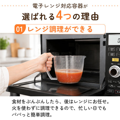 【電子レンジ対応 / レシピ付】ぶんぶんチョッパー専用容器 900ml