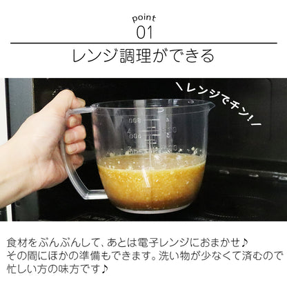 【電子レンジ対応 / レシピ付】ぶんぶんチョッパー専用容器 900ml BPX-900