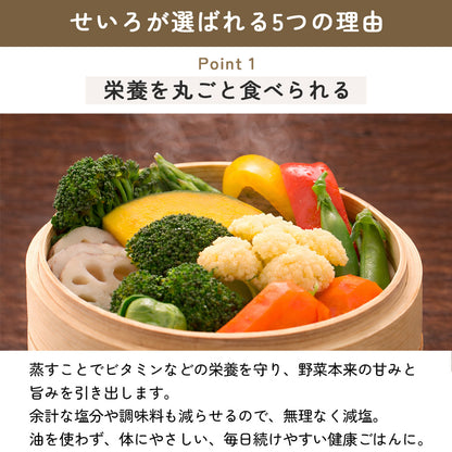 icokka せいろ 15cm 18cm 23cm 25cm 2段 セット 高さ調整輪付き ステンレス受け台