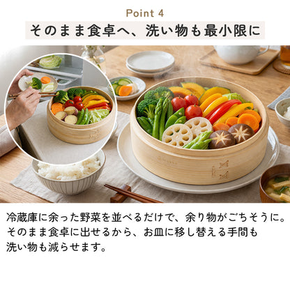 icokka せいろ 15cm 18cm 23cm 25cm 2段 セット 高さ調整輪付き ステンレス受け台